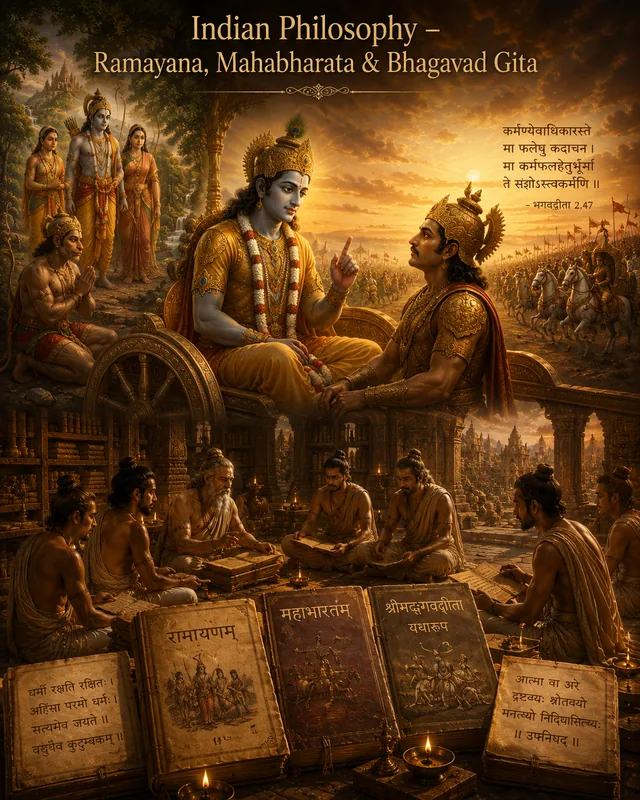 Illustration for Indian Philosophy & Epics